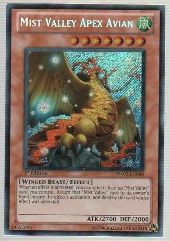 Yu-Gi-Oh! Mist Valley Apex Avian HA02-EN049