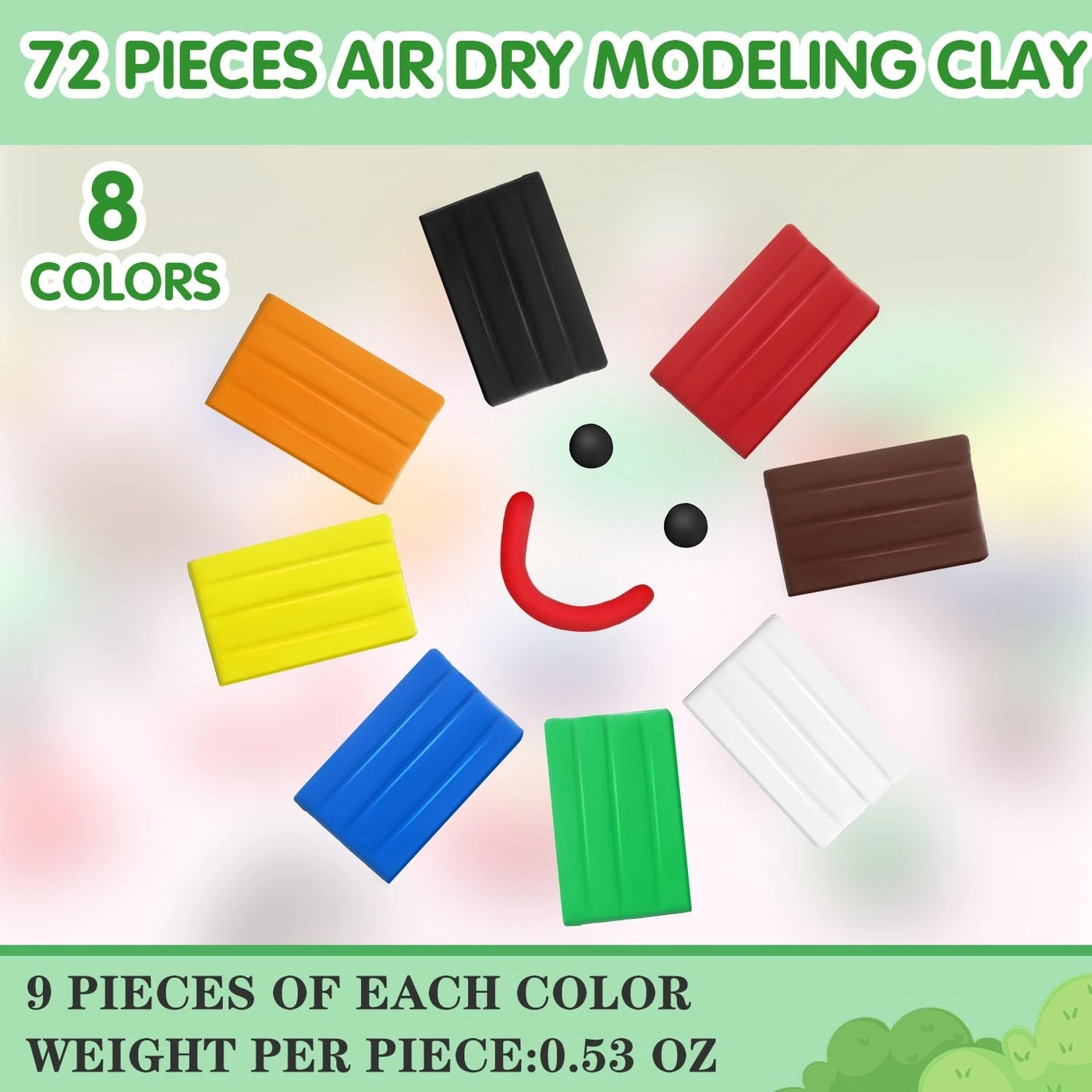 Modeling Magic Ultra Light Modeling Clay - 1.08Kg 72pcs.