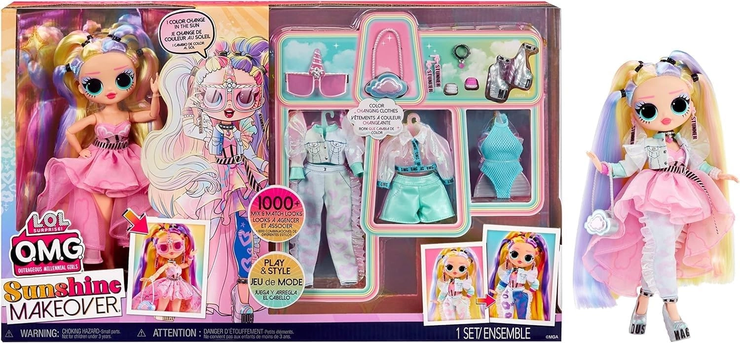 LOL OMG Stellar Gurl Fashion Doll - Sunshine Makeover Color Change