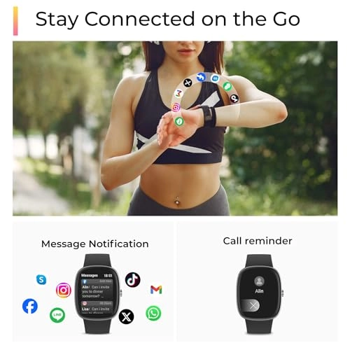 Fitness Tracker - 1.69'' 24/7 Heart Rate Blood Oxygen Monitor