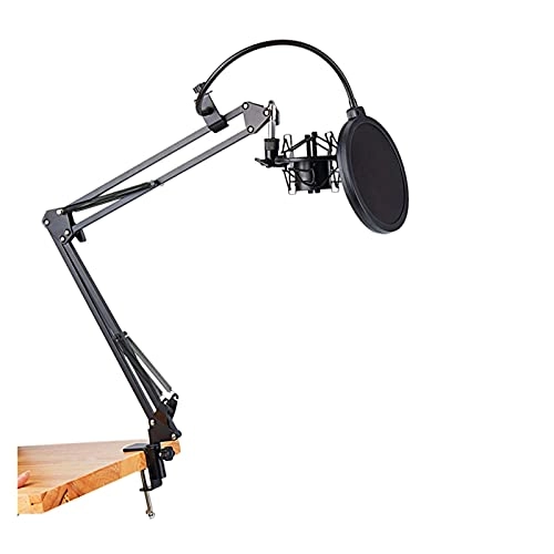 Mic Stand - Extendable Scissor Arm Table Mounting Clamp