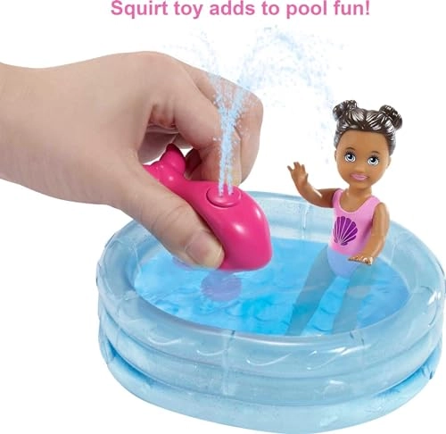 Skipper Babysitters Inc. Dolls & Playset - Color-Change Swimsuit Kiddie Pool Ages 3+