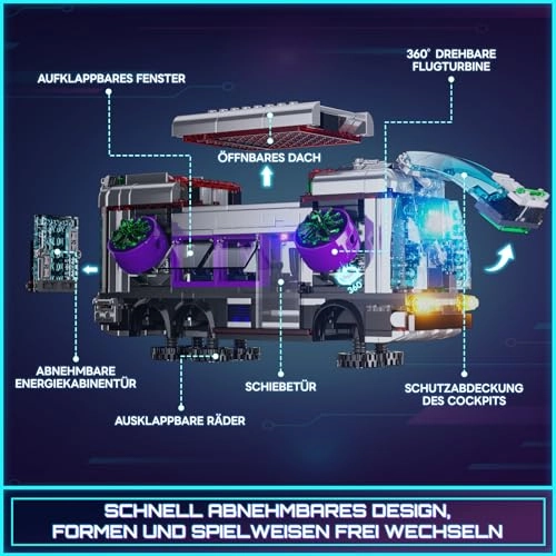 Cyberpunk Future Bus - 605 pcs
