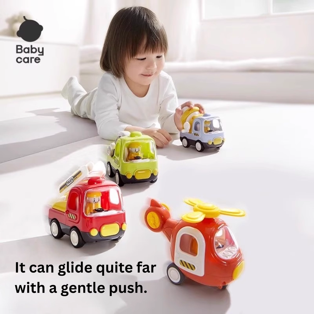 Excavator + Cement Mixer Truck - 2 Pcs