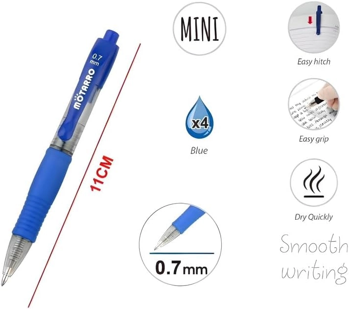 Ink Gel Pen Set - 4 Pack 0.7 mm