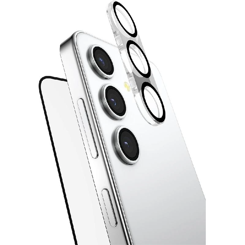 Raptic Tempered Glass - 0.33 mm 9H + Camera Lens Protector - 99% Transparency for Samsung Galaxy S25 Ultra