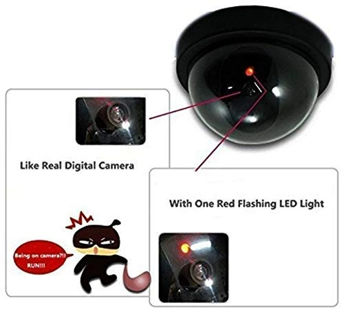 Fake Dome Camera - 4 Pcs Blinking red LED Battery Powered