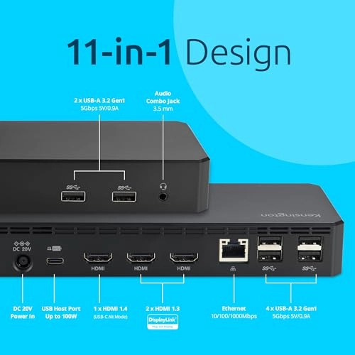 SD4760P K33622NA - 11-in-1 USB-C Triple Monitor Docking Station