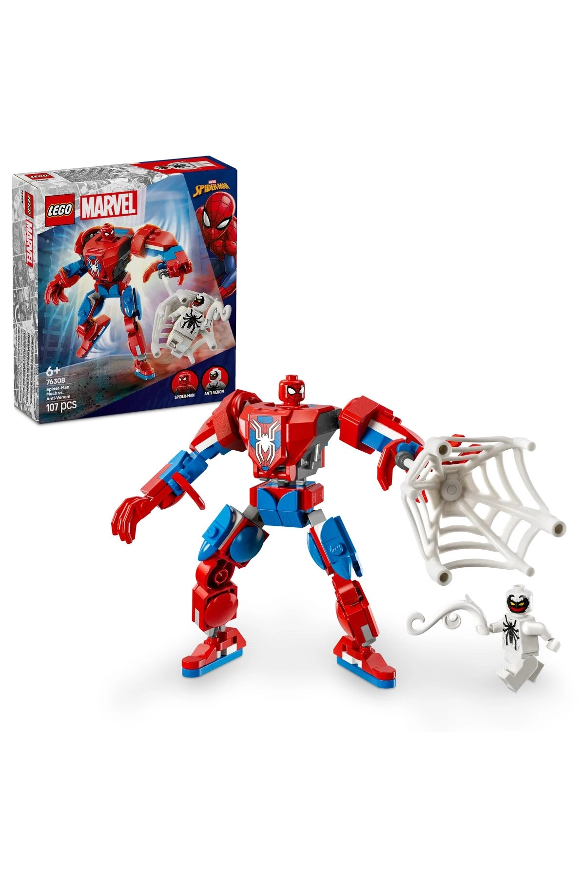 Spider-Man Mech vs. Anti-Venom - 2 Minifigures 6+
