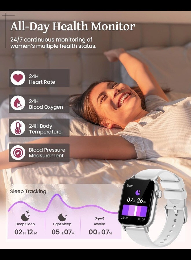 Smart Watch for Android Phones - Make/Answer Calls IP68 110+ Sport Modes