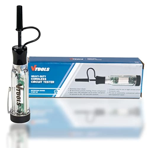 Dc Cordless Circuit Chain Tester Pen - 3-30V Dual Color LED