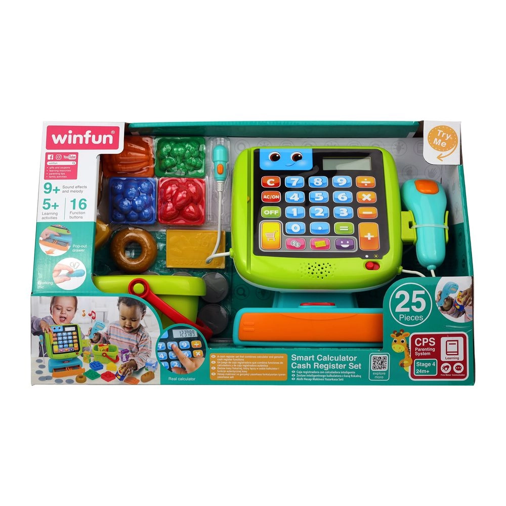 Smart Calculator Cash Register Set - 3 Years & Above 25 pieces