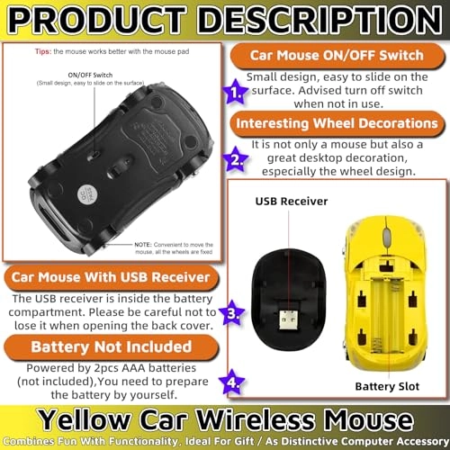 Car Mouse - USB, Wireless up to 10m