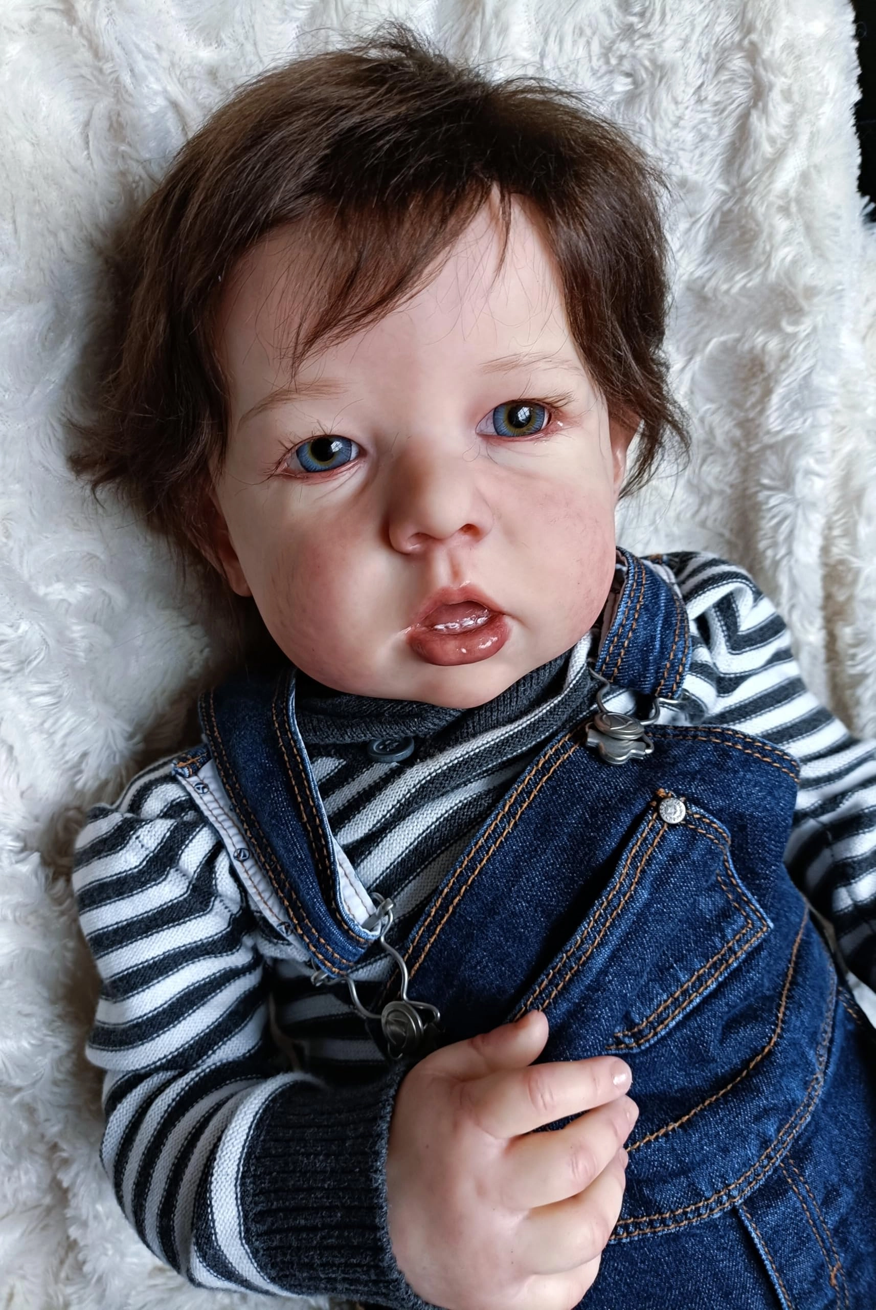 Liam Reborn Baby Doll - 20 inch Vinyl Boy Blonde Hair Ages 3+