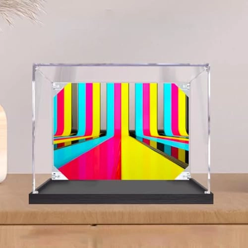 21345 Display Case - Acrylic Dustproof Black Base