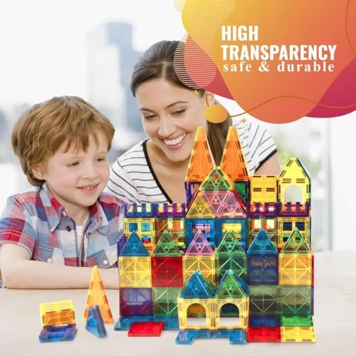 Magnetic Building Tiles - 100 pcs