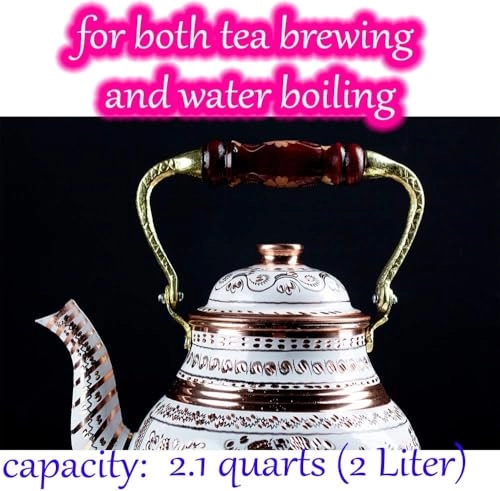 Turkish TeaPot - Copper 1.5 Liters