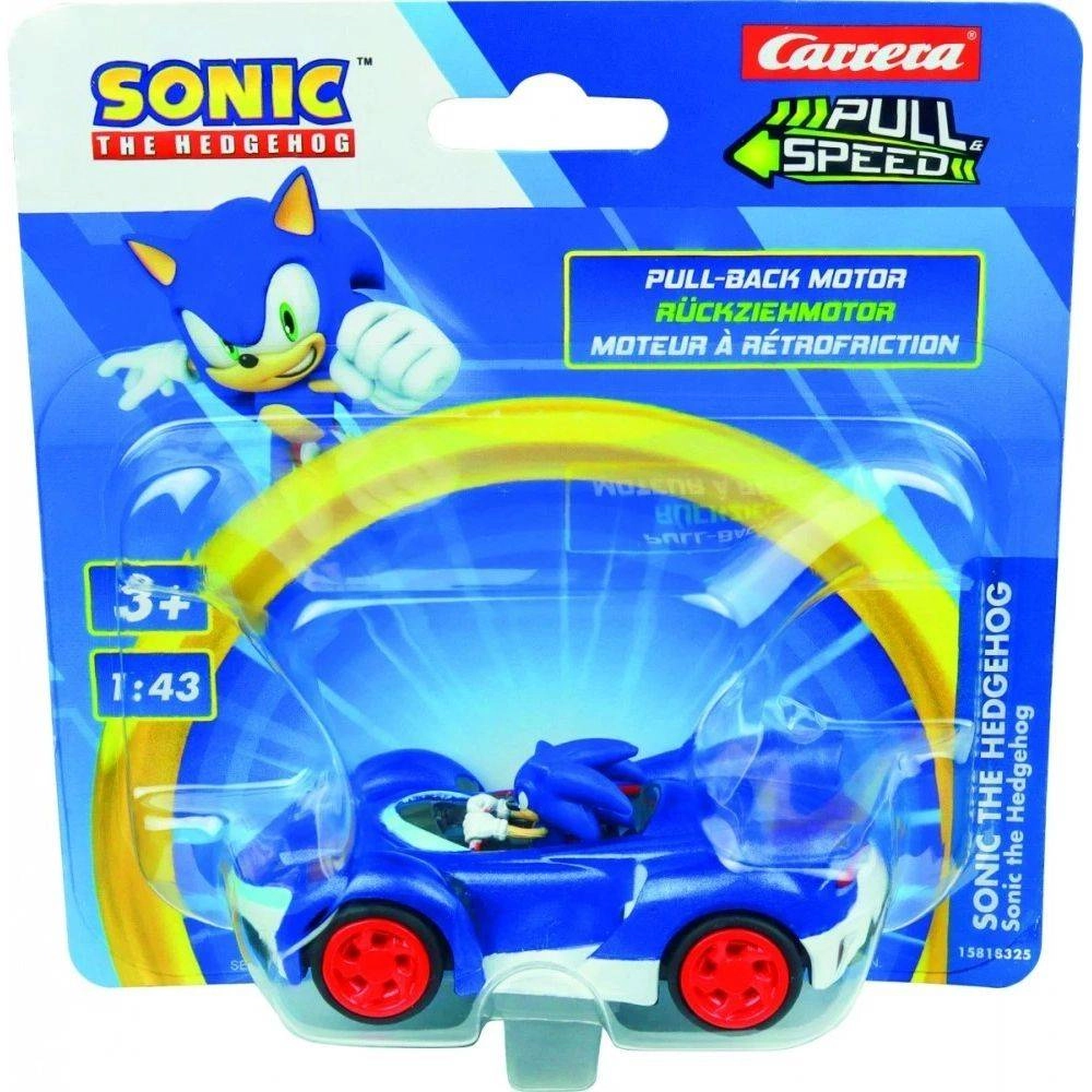 Carrera Pull N Speed Sonic the Hedgehog Pull-Back Motor Car - 1:43