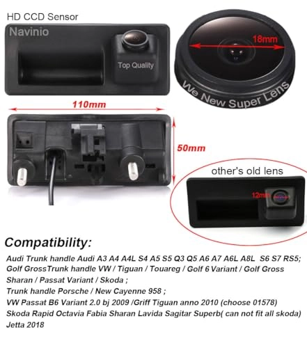 Backup Camera - universal RCA connector 1280*720 pixels