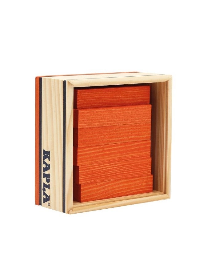Kapla Wooden Construction Set - Orange 40pcs