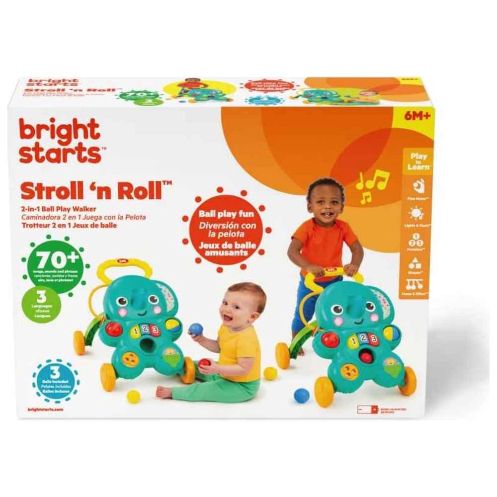 Stroll N Roll Ball Play Walker - 2-in-1 Multi Colour 6 months