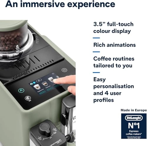 EXAM441.55.GR - LatteCrema Hot Automatic Milk Frother Grinder