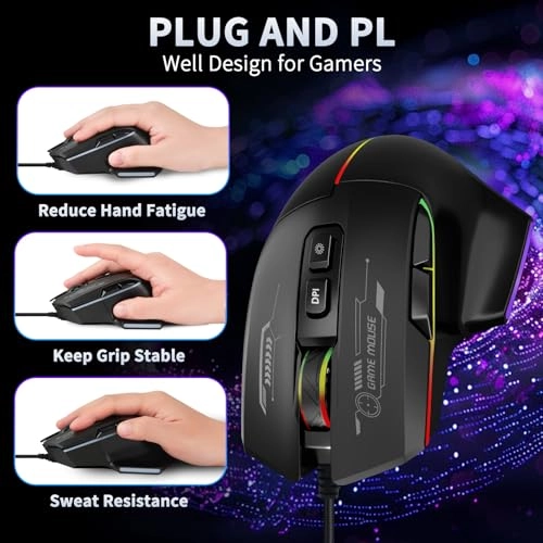 7-Button Corded Mouse - USB