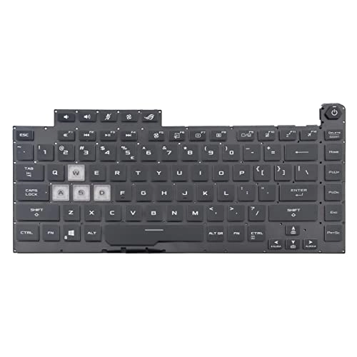 Replacement Keyboard Compatible with Asus G512 G531GD G531GT G531GU G531GV G531GW G532 GL531 G15 6037B0203201 - US Wired