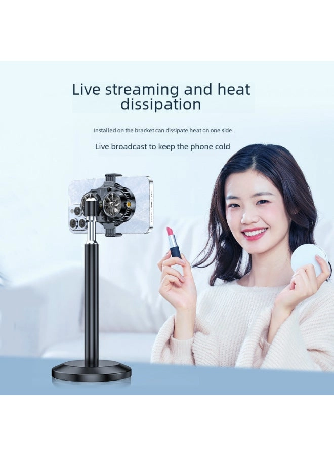 FS06 - Dual-fan Semiconductor Mobile Phone Radiator Live Digital Display