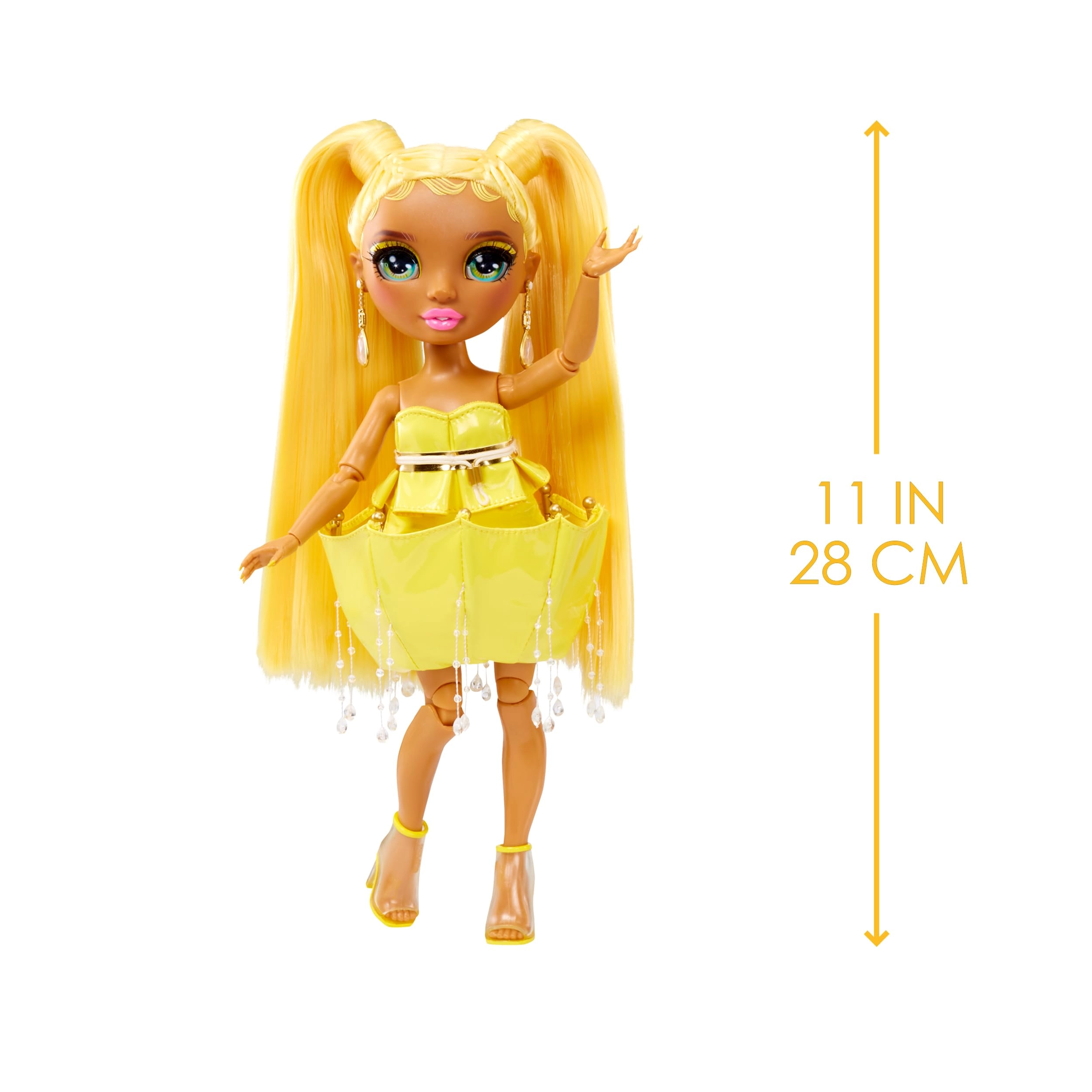 Sunny Madison Fashion Doll - 11” Yellow Playset