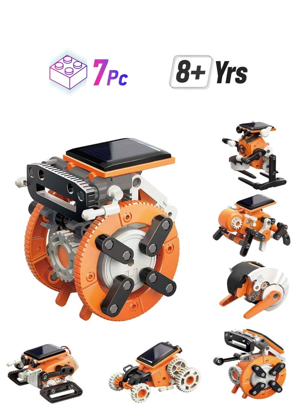 LIXES Solar Robot kit Science - 7 pieces
