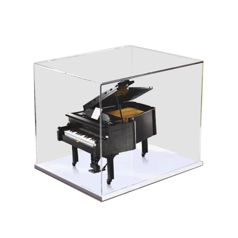 HCAEIOFJ Clear Acrylic Display Case for Lego 76209 - 13.77x13.77x21.65in. Acrylic