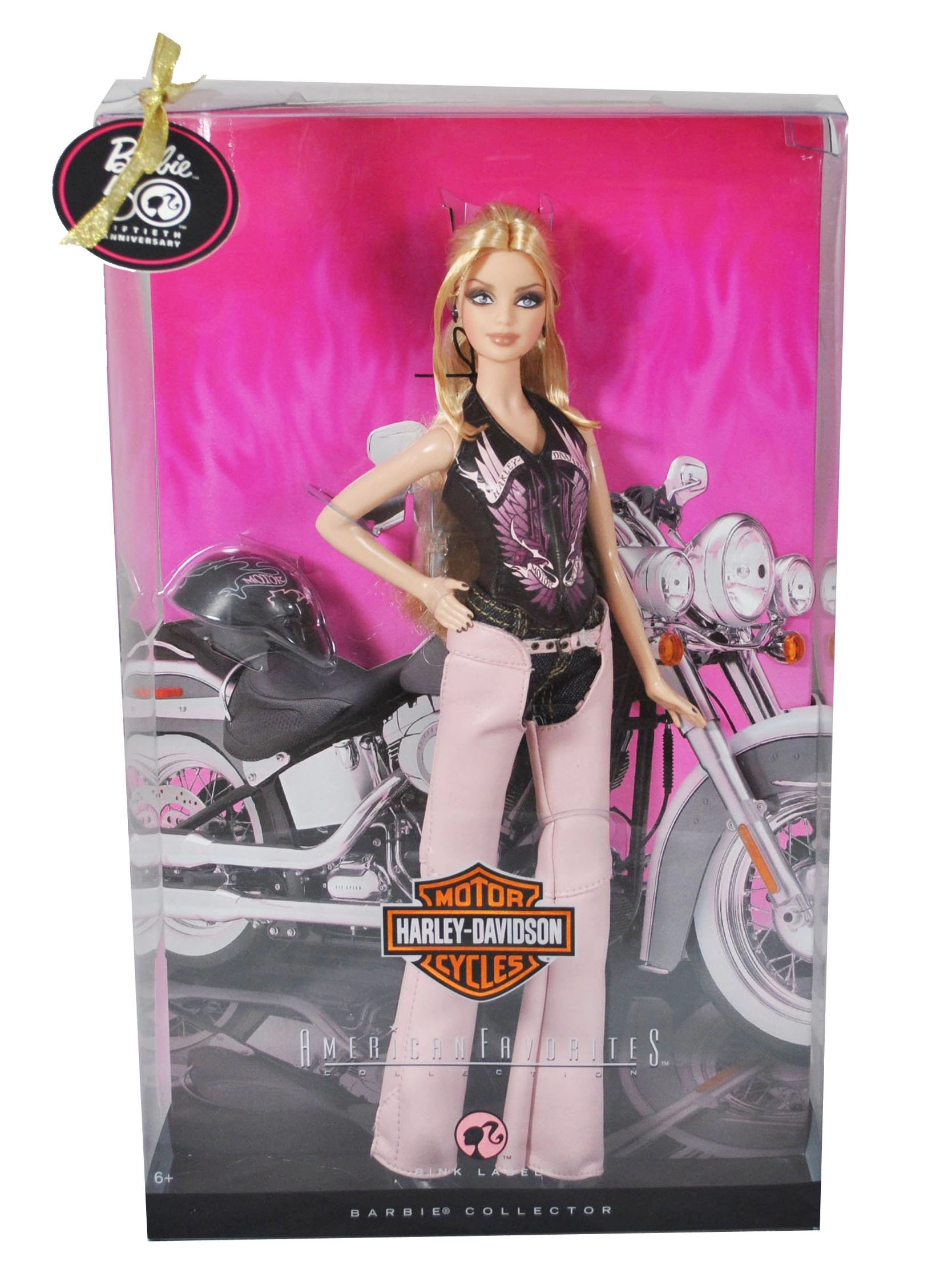 Barbie Harley-Davidson Doll - Pink Faux Leather