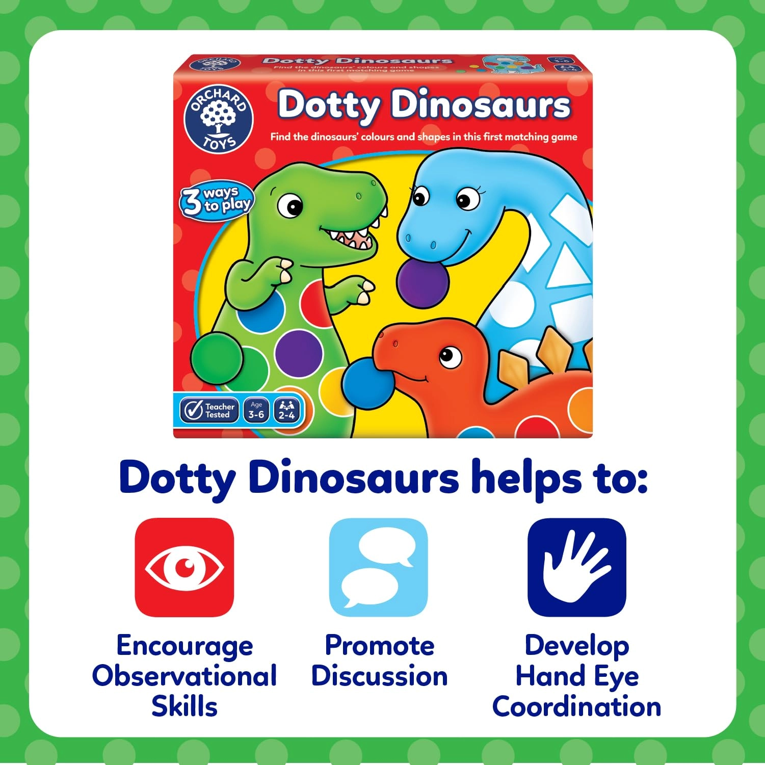 Dotty Dinosaurs - 3 years to 6 years 54 pieces