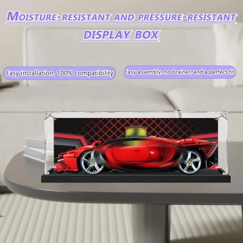 Acrylic Display Case - Compatible with Lego 62 x 30 x 20 cm