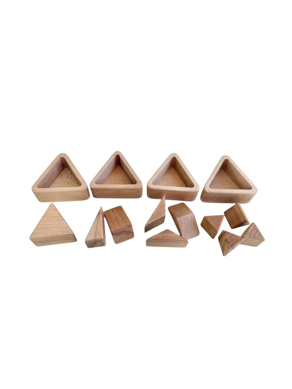 Fraction Cups Triangle - Suitable for 3 years and above 14 Pcs