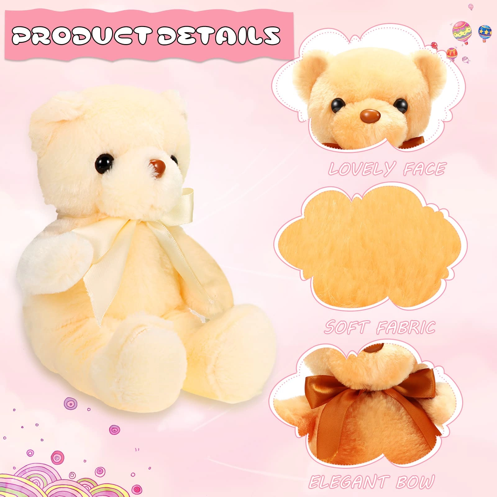 Teddy Bears - 10 Pcs 12 Inch