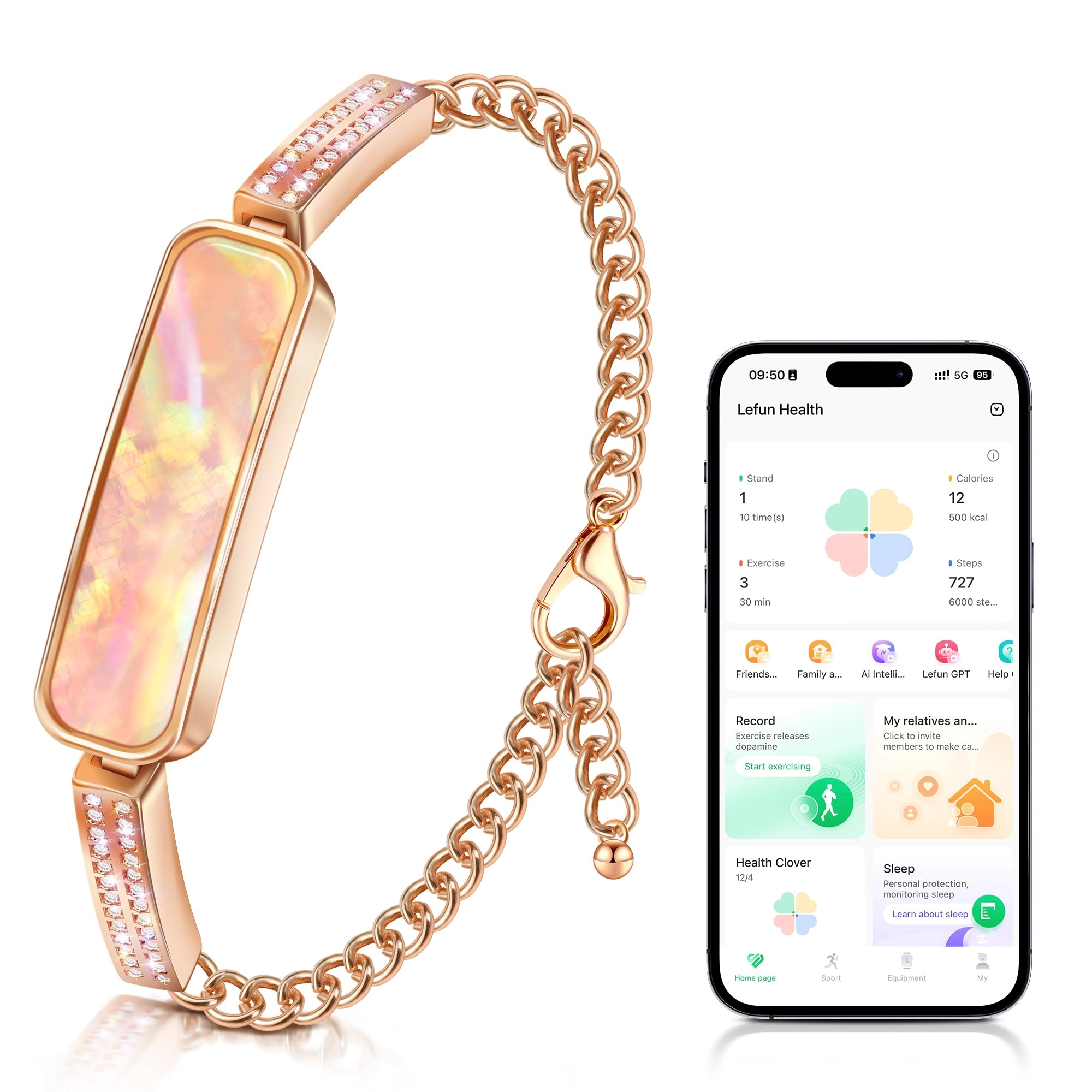 Smart Bracelet - Heart Rate Blood Pressure Sleep