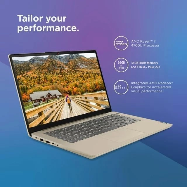 Ideapad 3 - 14'' Ryzen 7 5700U 36GB DDR4 1TB SSD
