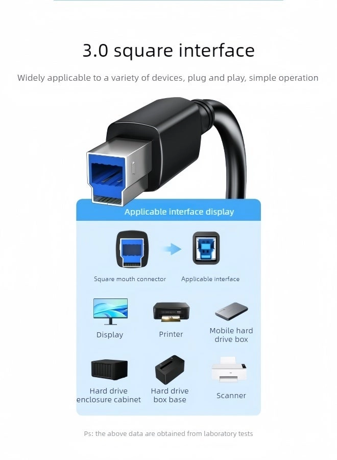 HRUSB15DY Cable 5Gbps USB-A to USB-B 1.5m