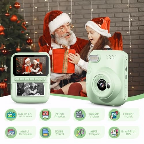 Kids Instant Camera - 3.0 Inch 14MP 1080P