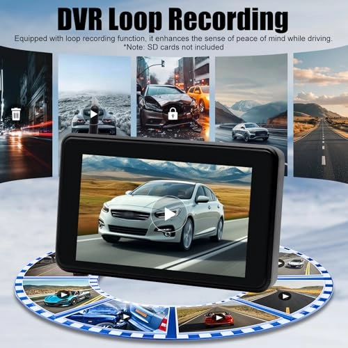 Reversing Camera - Night Vision Wireless + 5 Inch Monitor - 5 Inches