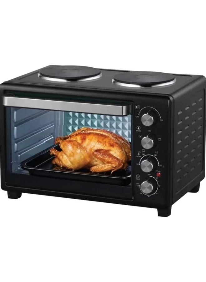 Tradeo Electric Oven - Dual Hot Plates Adjustable Temperature Timer