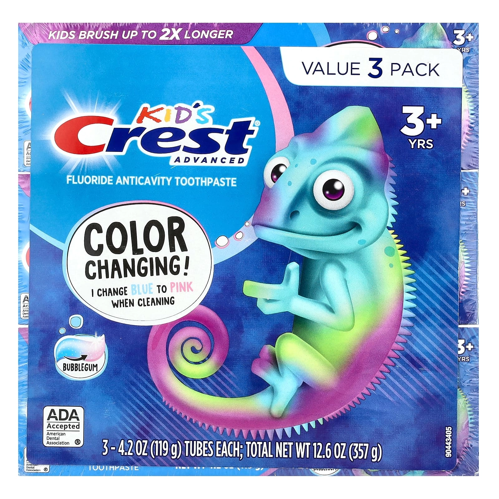 Kids Advanced Fluoride Bubblegum Toothpaste 3+ Yrs 119 g