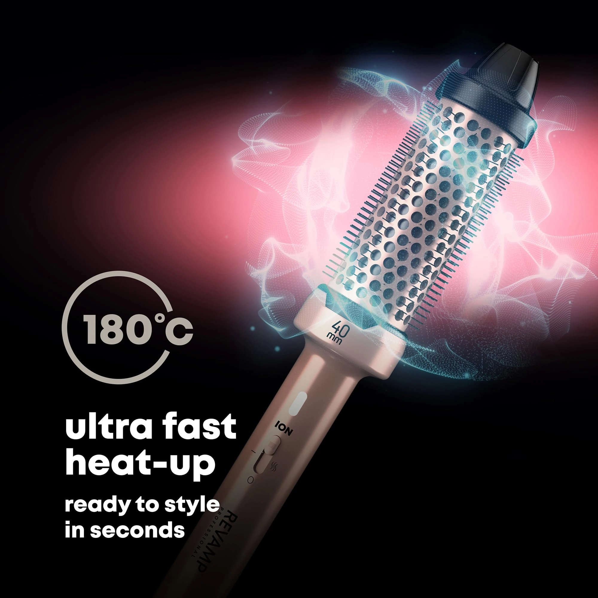 Ceramic Hot Brush Styler - 40 mm
