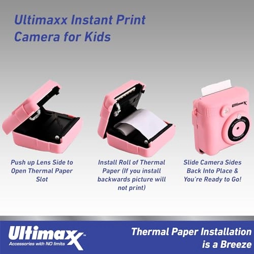 Essential Instant Print Camera - 4 Games Blue Bundle
