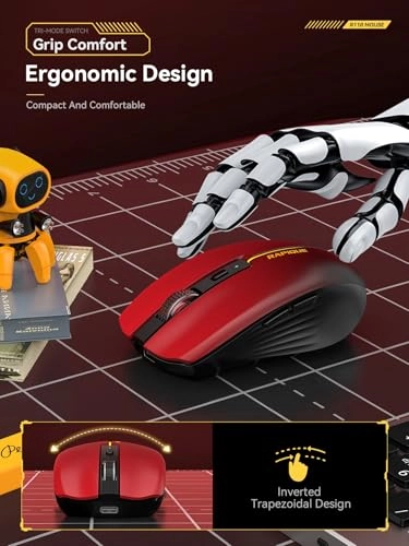 Tri-Mode Rechargeable Mouse - Wireless