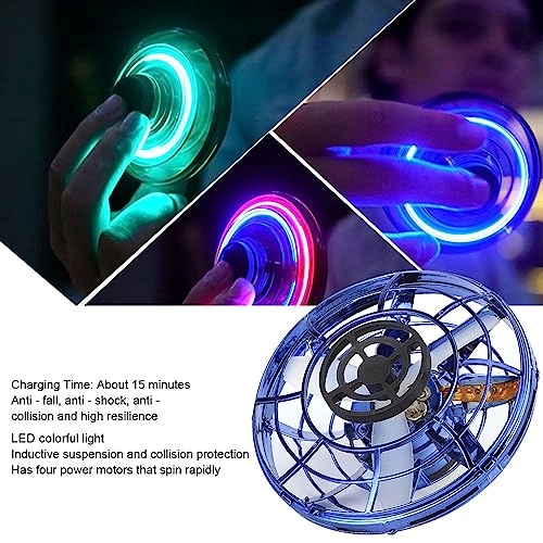 Flying Mini Drone - 360 Degree Rotation, LED Lights, Quick Takeoff