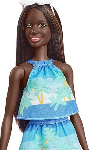 Barbie Loves The Ocean - Plastic Purple Floral Dress Ages 3+