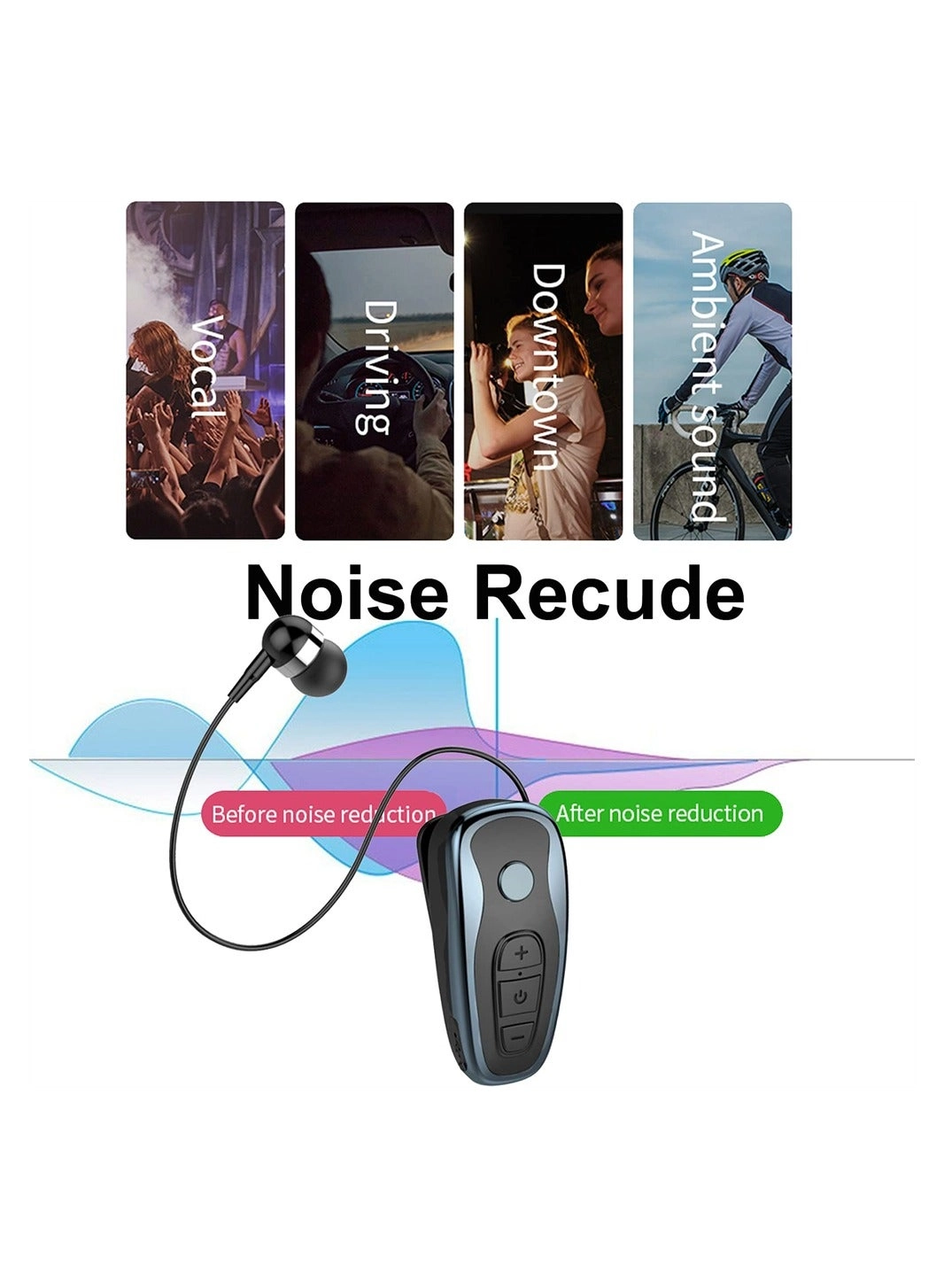 Retractable Bluetooth V5.0 Wireless Earphone